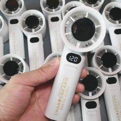 สกรีน พัดลมพกพา สกรีน 1สี 1จุด